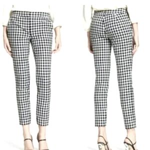 Adrianna Papell Capri Ankle Pants.  Size 4. Navy/White Check